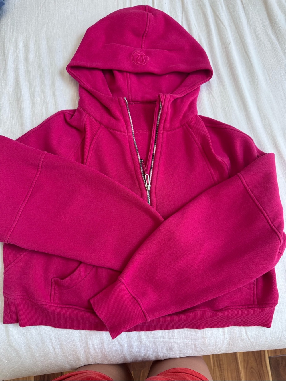 Lululemon Scuba Oversized Full-Zip Hoodie Pink M/L